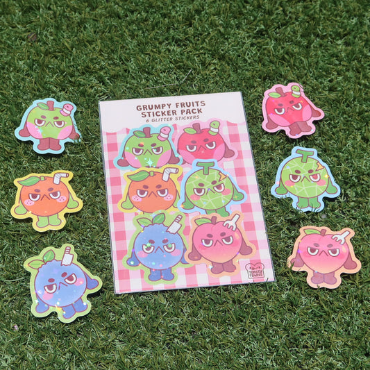 Grumpy Fruits Sticker Pack